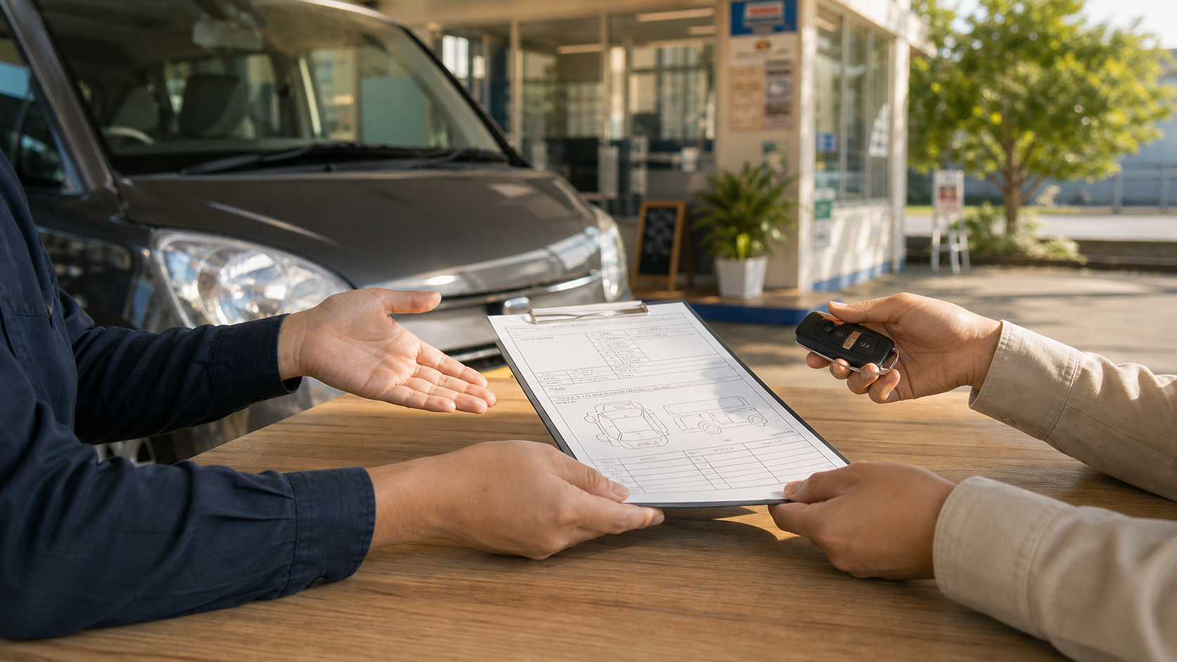 車の買取・販売の相談シーン
