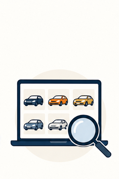 車探しのイラスト