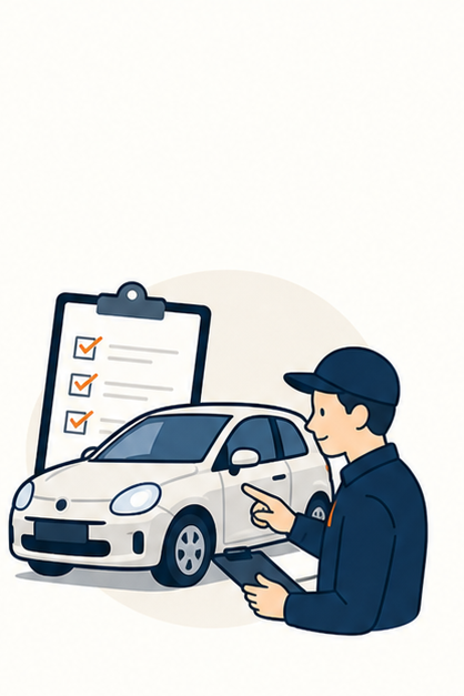 車両状態確認のイラスト
